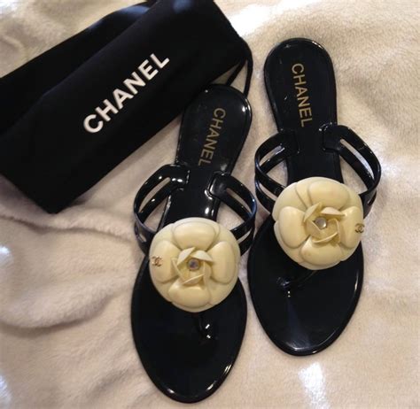 chanel camellia sandals replica|Chanel camellia flower shoes.